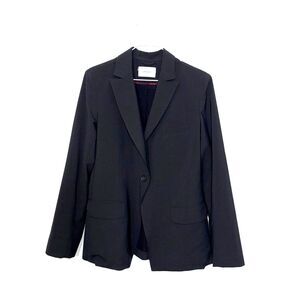Argent Single Button Blazer - Black 12